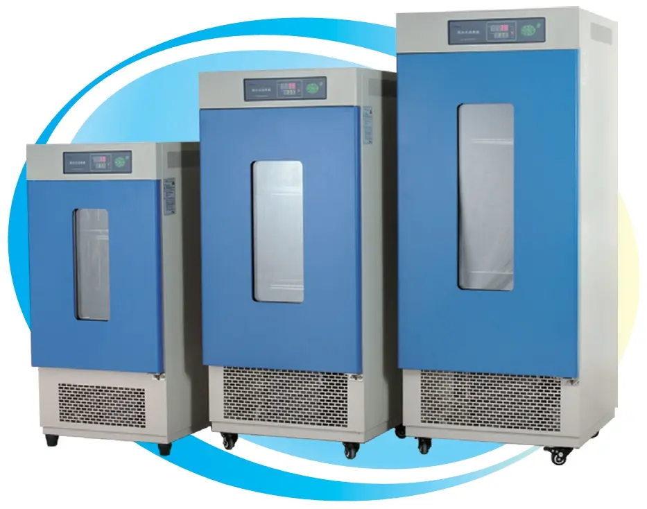 LRH-250 生化培养箱   内胆尺寸：540×460×1000 外形尺寸：637×662×1590 容积：250 载物托架：标配：3 最多：6 一恒