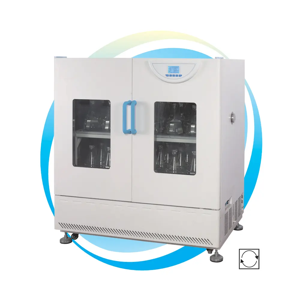 HZQ-X500 双层 大型恒温振荡器
(液晶屏) 内胆尺寸：750×460 外形尺寸：1050×1370×875 一恒