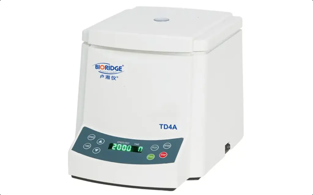 TD4A 台式低速离心机 最高转速r/min：4000 最大相对离心力×g：1980 LED 数字显示 角转子任选一款 卢湘仪