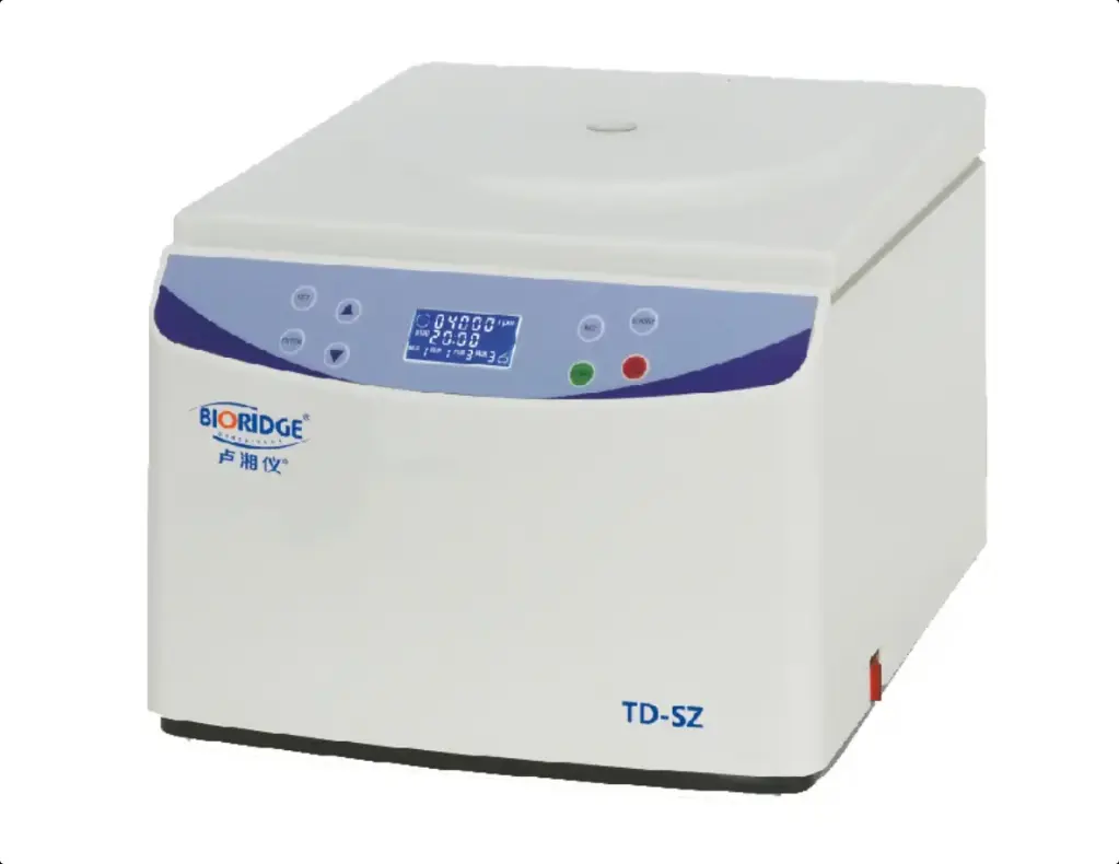 TD-SZ 水质离心机 最高转速r/min：4000 最大相对离心力×g：2200 LCD 液晶显示 角转子任选一款 卢湘仪