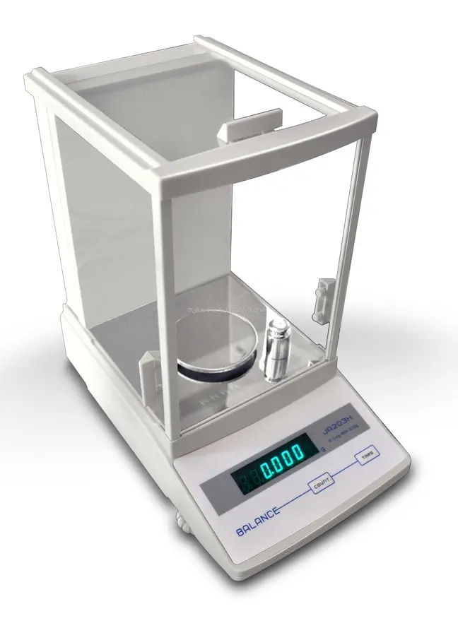 JA203H 千分之一电磁力铸铝壳分析天平 210g1mg 幸运