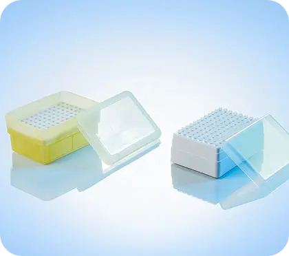 [G10003601] E1024 吸头盒 96孔黄色（空盒，可放200μl吸头） 1箱(散装 68个) 拱东